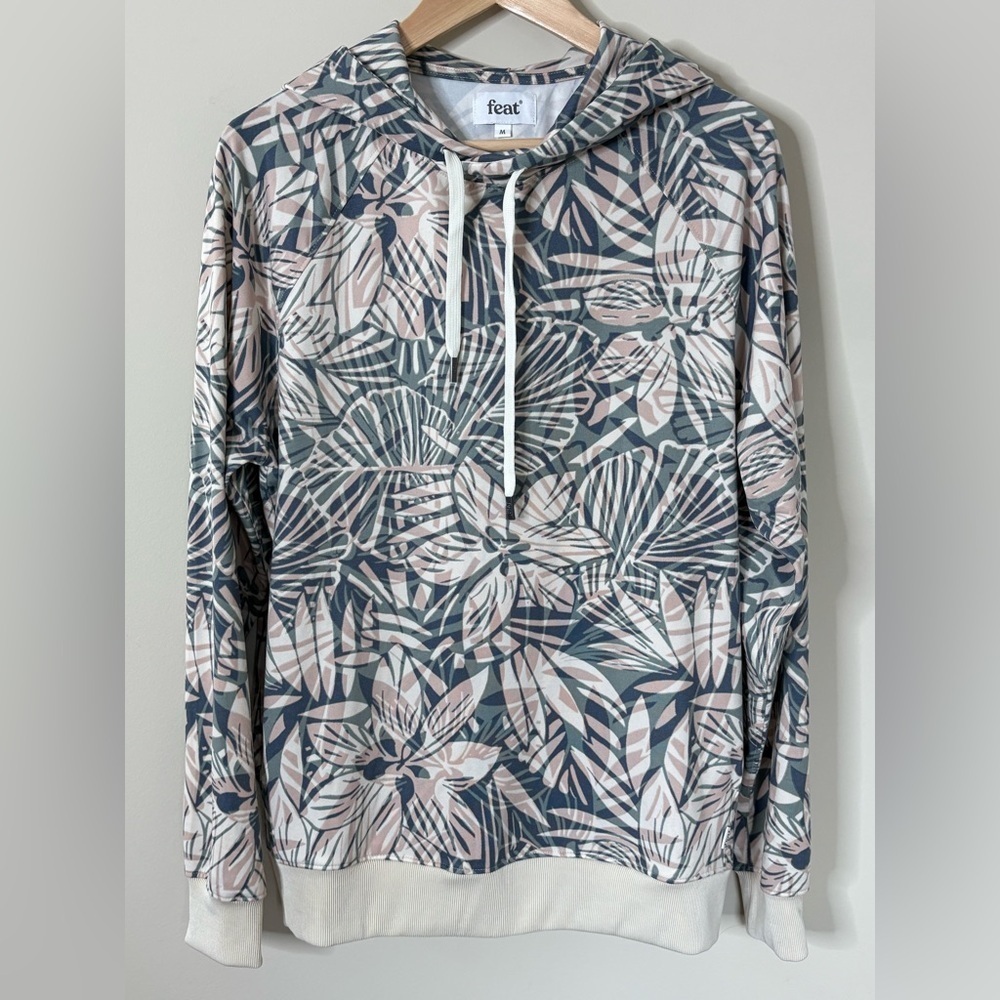 Feat Flowtech Tropical Floral Roam Hoodie Size M